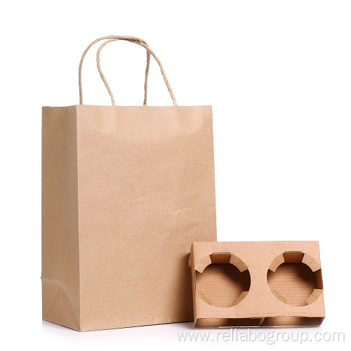High Quatity Recycle Kraft Paper Bags with Handles